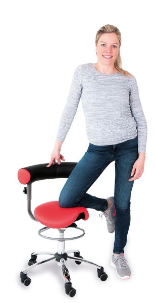 Sanus Sattelsitz mit Rückenlehne 46-54 cm