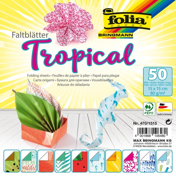 Faltpapier Tropical